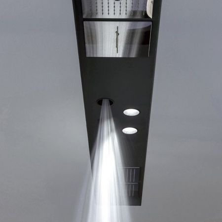 Antonio Lupi Zenit Встраиваемый верхний душ, Ø 8см, прямая струя, цвет: черный, артикул ZENIT11 Nero