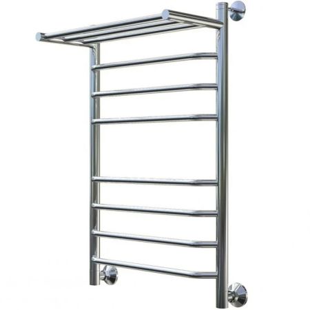 Водяной полотенцесушитель Тругор Браво 2 П НП 80x40 с полкой Хром, артикул Браво2/нп8040П