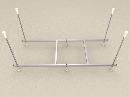 Сборный каркас к ванне Лугано 150/Либерти 150 (шпильки), артикул KAR-0000059