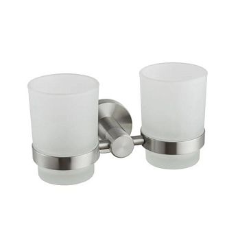 Стакан для ванной комнаты двойной Haiba HB8308, сталь