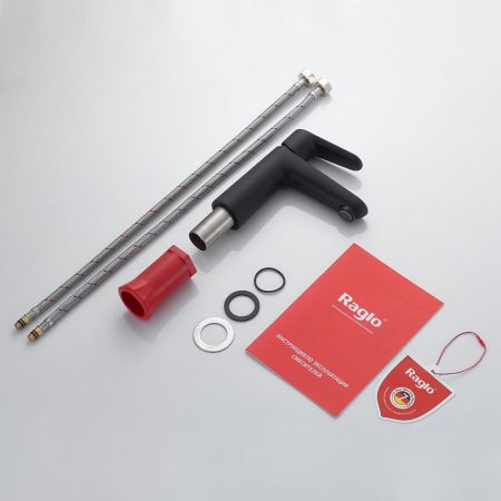 Смеситель для раковины Raglo R31.10.06, черный, артикул R31.10.06