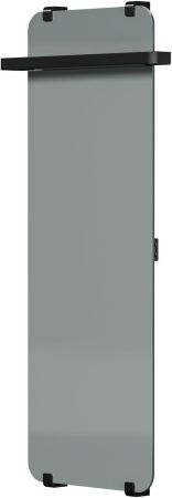 Полотенцесушитель электрический Allen Brau Infinity 120x44 с рейлингом 2.0 и креплением, черный матовый, артикул 00325659