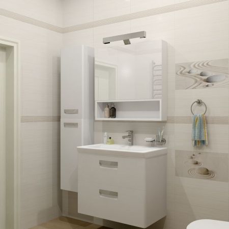 Шкаф пенал Roca The Gap 35 ZRU9302747 L подвесной Фиолетовый, артикул ZRU9302747