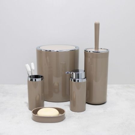 Ведро для мусора FIXSEN ROUND BEIGE FX-452-6, бежевый