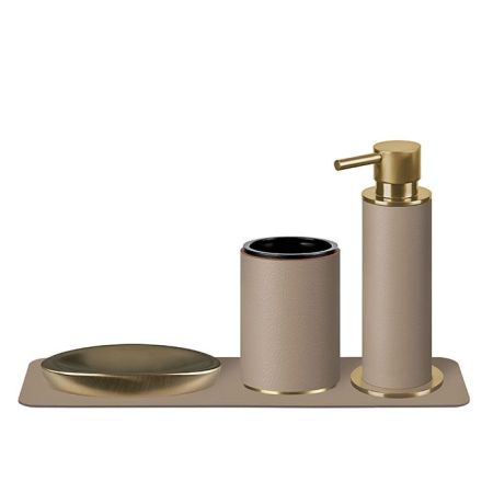 ADJ Диспенсер для жидкого мыла, D7xH19см., цвет: Gold/капучино, артикул 4980.Gold/04