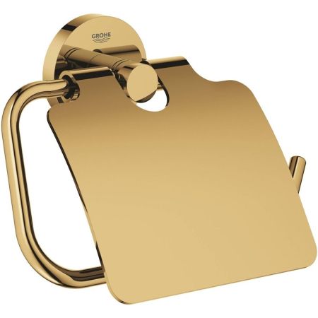 Держатель для туалетной бумаги с крышкой GROHE Essentials, холодный рассвет глянец (40367GL1), артикул 40367GL1