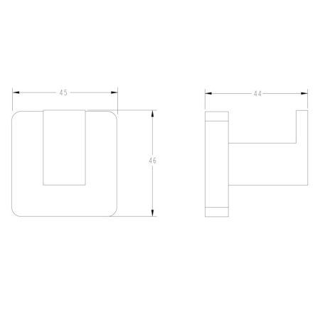 Крючок для ванной комнаты FASHUN A2605-1, хром