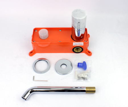 Смеситель для раковины настенный Bronze de Luxe FOCUS 24686CM, хром, артикул 24686CM