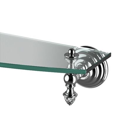 Devon  Diamond Полка стеклянная 600 мм, цвет держателей  хром, артикул WHD510CR