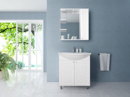 Тумба под раковину Style Line Канна 75 ЛС-00000023 Белая, артикул ЛС-00000023