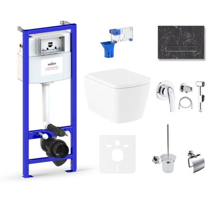 Комплект 10 в 1 Lavinia Boho Aveo Rimless 75110735, премиум с каменной клавишей