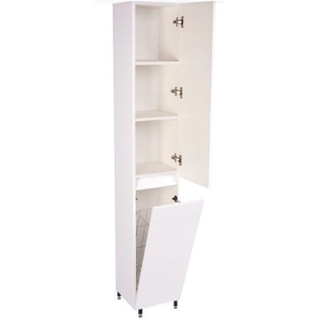 Колонна напольная универсальная "Даллас" с корзиной, Люкс белая, PLUS, артикул СС-00000452