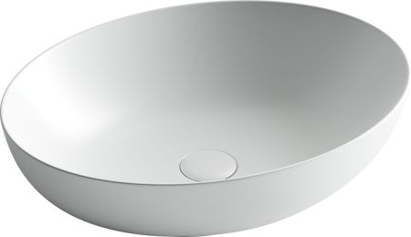 Умывальник чаша накладная овальная (цвет Белый Матовый) Element 520*395*130мм CN6017MW, артикул CN6017MW