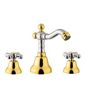 Смеситель для биде Fiore MARGOT 26CO0647, хром/золото