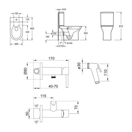 Комплект 2 в 1 Lavinia Boho Elegant Rimless 21040009, артикул 21040009