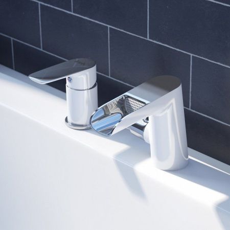 Смеситель на борт ванны Iddis Cloud CLOSB3Ki07 Белый/хром