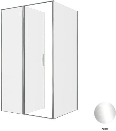 Душевой уголок Allen Brau Priority 120x80 3.31007.00 + 3.31013.00 хром, артикул 3.31007.00 + 3.31013.00