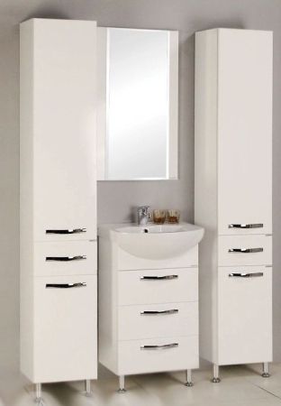 Тумба под раковину Акватон Ария 50 Н 1A140201AA010 белая глянцевая, артикул 1A140201AA010