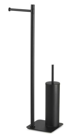 Gedy Artu, стойка: бумагодержатель/металлический ёрш, цвет черный матовый, артикул 1132(14)