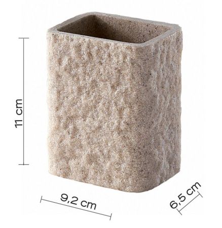 Gedy Aries, настольный стакан, цвет бежевый, артикул AR98(03)