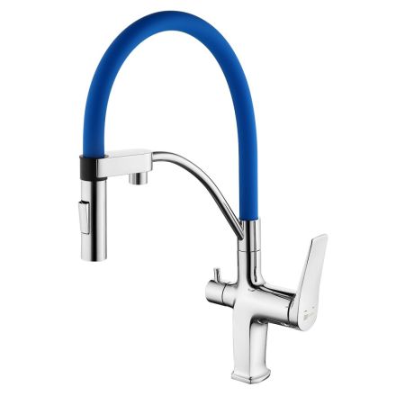 Смеситель для кухни Lemark Comfort (LM3074C-Blue), артикул LM3074C-Blue