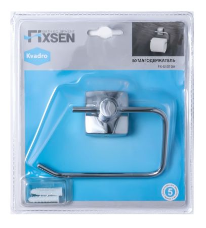 Держатель туалетной бумаги Fixsen Kvadro FX-61310A Хром, артикул FX-61310A