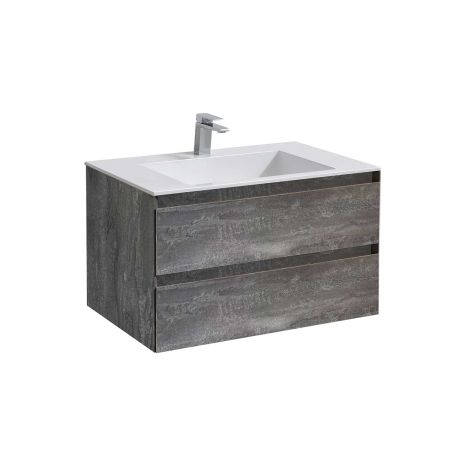 База под раковину Luka 800 подвесная, 2 выкатных ящика soft-close, G.Stone, артикул VMC-2L800GS