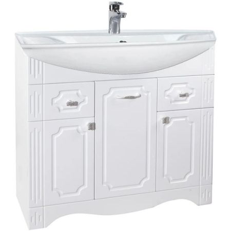 Тумба под раковину Bellezza Кантри 85 4639914000019 Белая, артикул 4639914000019