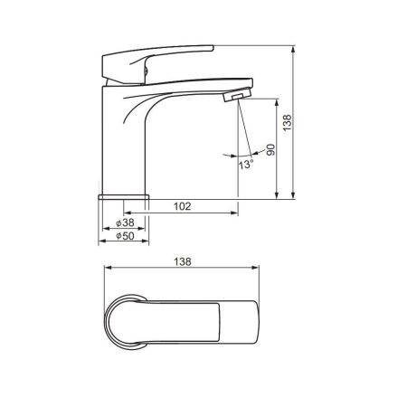 480210300 Eclipse 2.0, смеситель для умывальника, черный, артикул 480210300