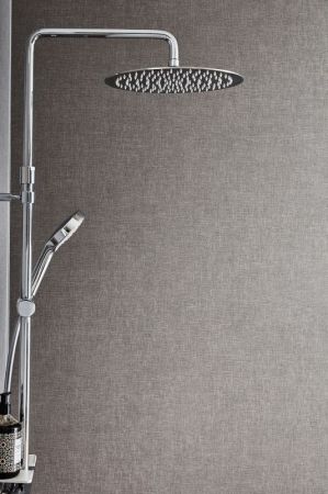 E26589-CP METRO Душевая колонна с полкой, термостат, хром, артикул E26589-CP