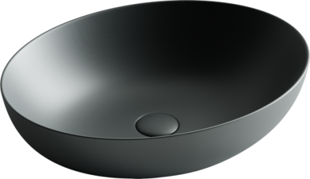 Умывальник чаша накладная овальная (цвет Темный Антрацит Матовый) Element 520*395*130мм CN6017MDH, артикул CN6017MDH