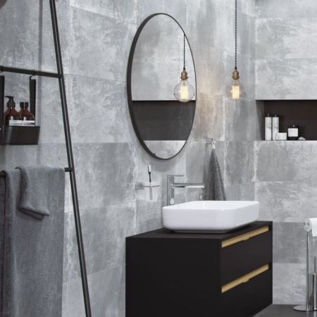 Зеркало круглое EXCELLENT Virro D=80 (черный мат), артикул DOEX.VI080.BL