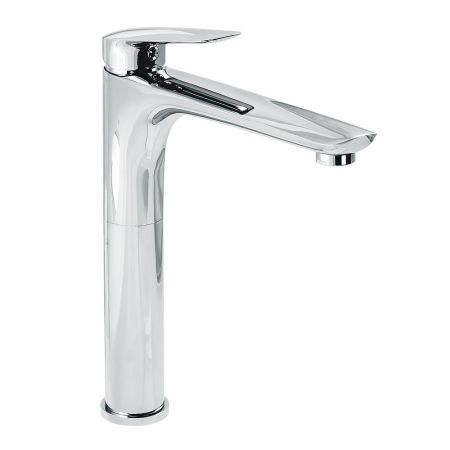 LAGUNA Смеситель для раковины моноком. высокий, с удлиненным изливом, хром