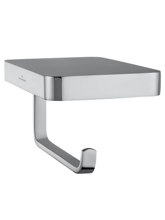 Держатель для туалетной бумаги с полкой WONZON & WOGHAND FLAT, Хром (WW-9736), артикул WW-9736