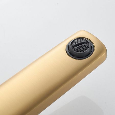 Смеситель для раковины Shevanik S9911G, золотой сатин, артикул S9911G