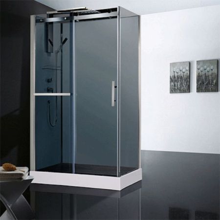 Душевая кабина Orans SR-8629 ED 120x80 профиль Хром задние стенки Белые, артикул SR-8629ED