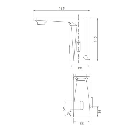Смеситель для раковины сенсорный Raglo R51.17, хром
