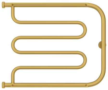 Полотенцесушитель водяной "Лира+" 2П 500х650 Н. Г. 1" (Матовое ЗОЛОТО)