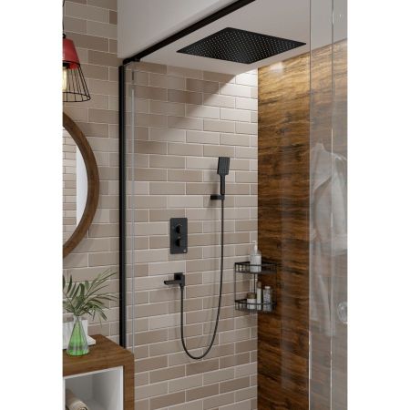 Душевая система встроенная с термостатом Timo Petruma SX-5019/03SM черный