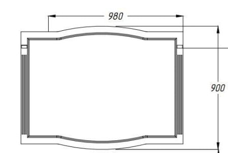 Зеркало Лаура 120 Opadiris Белый матовый, артикул 