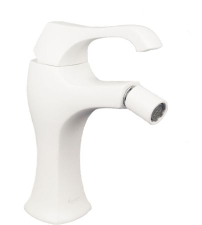 Смеситель Ares с донным клапаном для Биде, цвет белый-матовый
