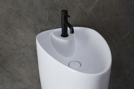 Раковина напольная Allen Brau Infinity 4.21015.20 белый глянец, артикул 4.21015.20