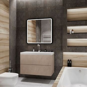 База под раковину подвесная с двумя выкатными ящиками, 900x450x550, AM-Verona-Push-900-2C-SO-St