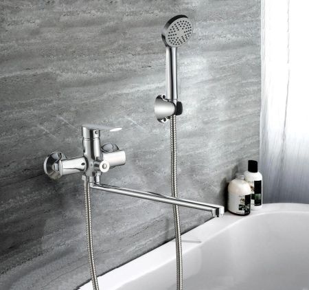 Смеситель Z21C8 для ванны, с длинным изливом BOCH MANN ВМ9133, артикул ВМ9133