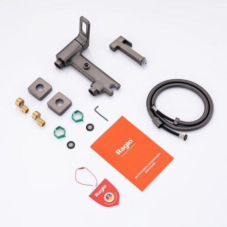 Гигиенический душ со смесителем Raglo R51.51.09, графит