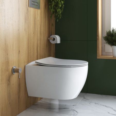 Унитаз подвесной безободковый с функцией биде CEZARES COMFORT, артикул CZR-2316-SC