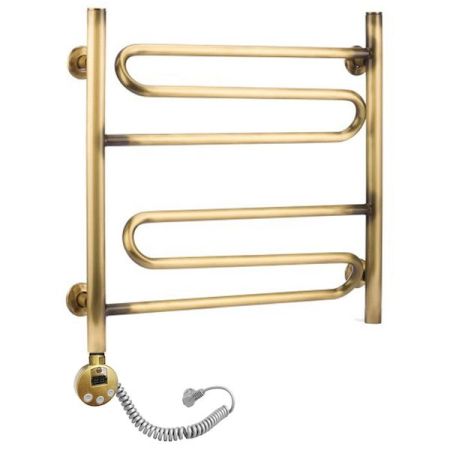 Электрический полотенцесушитель Domoterm Офелия П6 500*500 АБР E L Античная бронза, артикул ОфелияП6500*500АБРEL