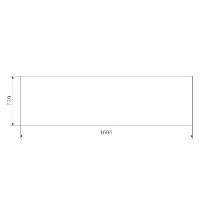 W93A-170-070W-P Gem, панель фронтальная 170x70/170x75