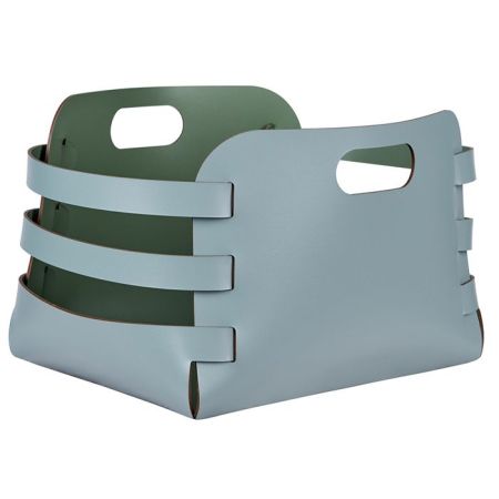 ADJ Корзина Riga, 27x36xH25 см., цвет: небесный/эвкалипт, артикул 9687.50/60