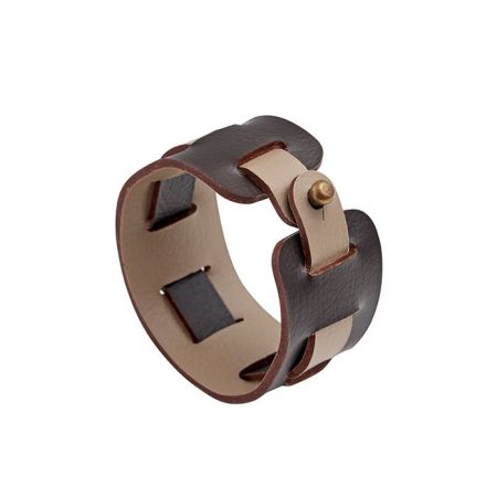 ADJ Кольцо для салфеток Bottega, D5 см., цвет: шоколад/капучино, артикул 010.B.06/04